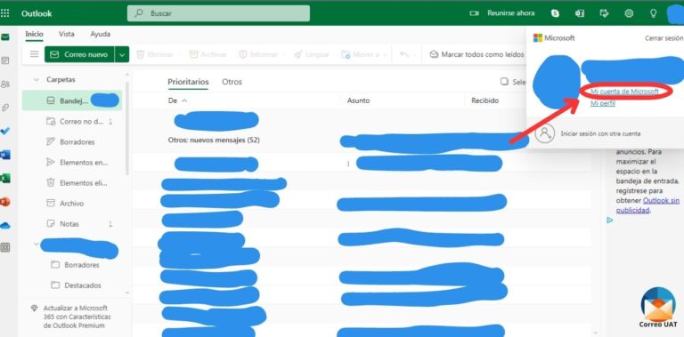 Acceso al correo UAT con Outlook
